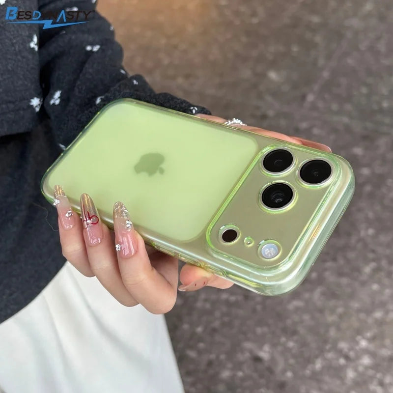 Original Soft Silicone TPU Thin Case for iPhone 17 16 15 14 13 12 11 Pro Max Transparent Matte Back Shockproof Official Cover