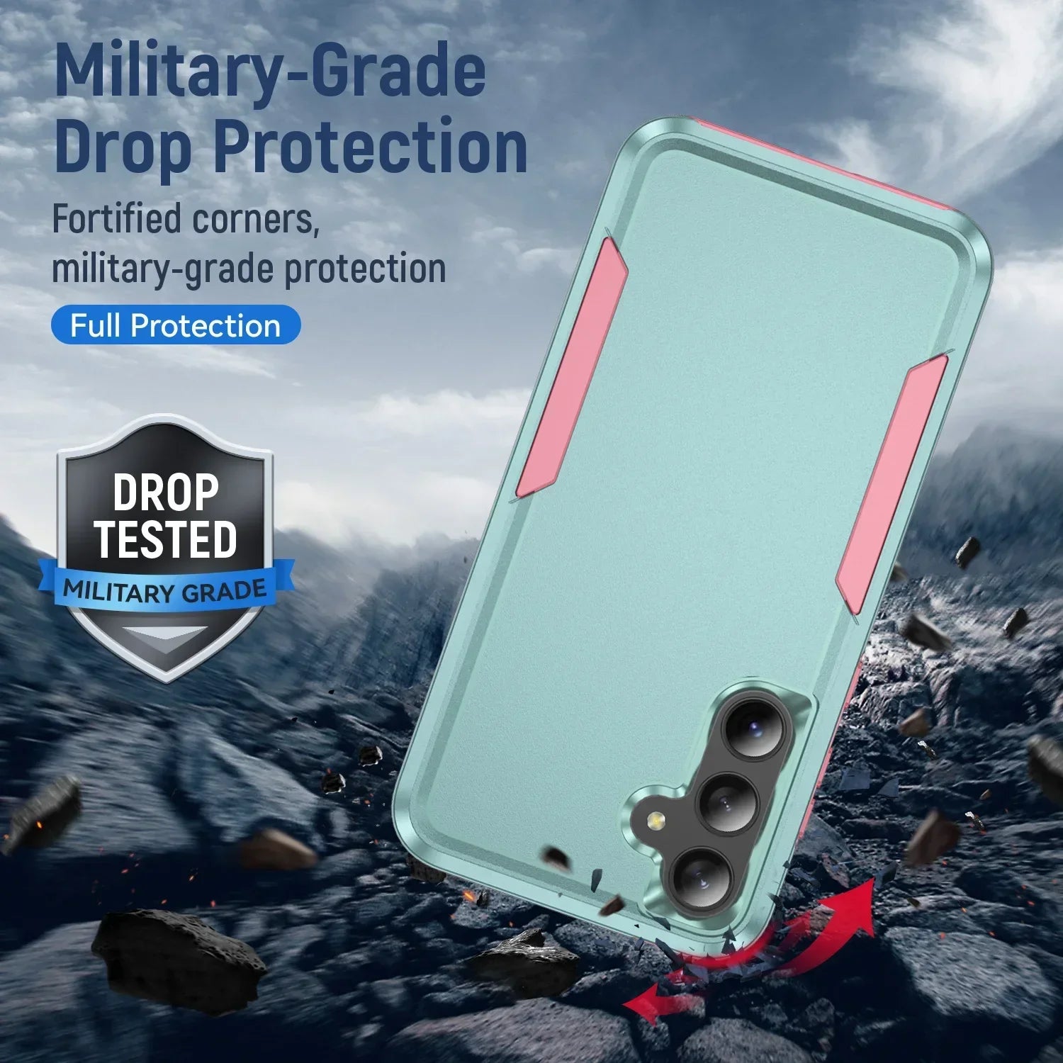 Case For Samsung S25 S24 S23 S21 S22 Ultra Plus A55 A15 A35 5G A54 A14 A53 A05S Heavy Duty Rugged Protective Shockproof Cover