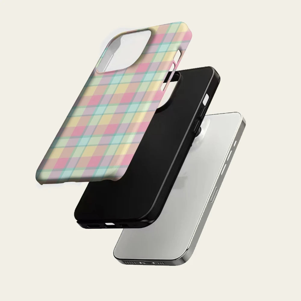 Pastel Plaid for IPhone17 Must for Magnetic Phone Case for IPhone 17 16 15 14 13 Pro Max Plus Single Double-layer Tough Case