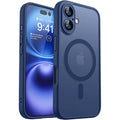 For Magsafe Luxury Armor Shockproof Case For iPhone 17 16 15 14 13 Pro Max Magnetic Wireless Charge Cover Matte Translucent PC