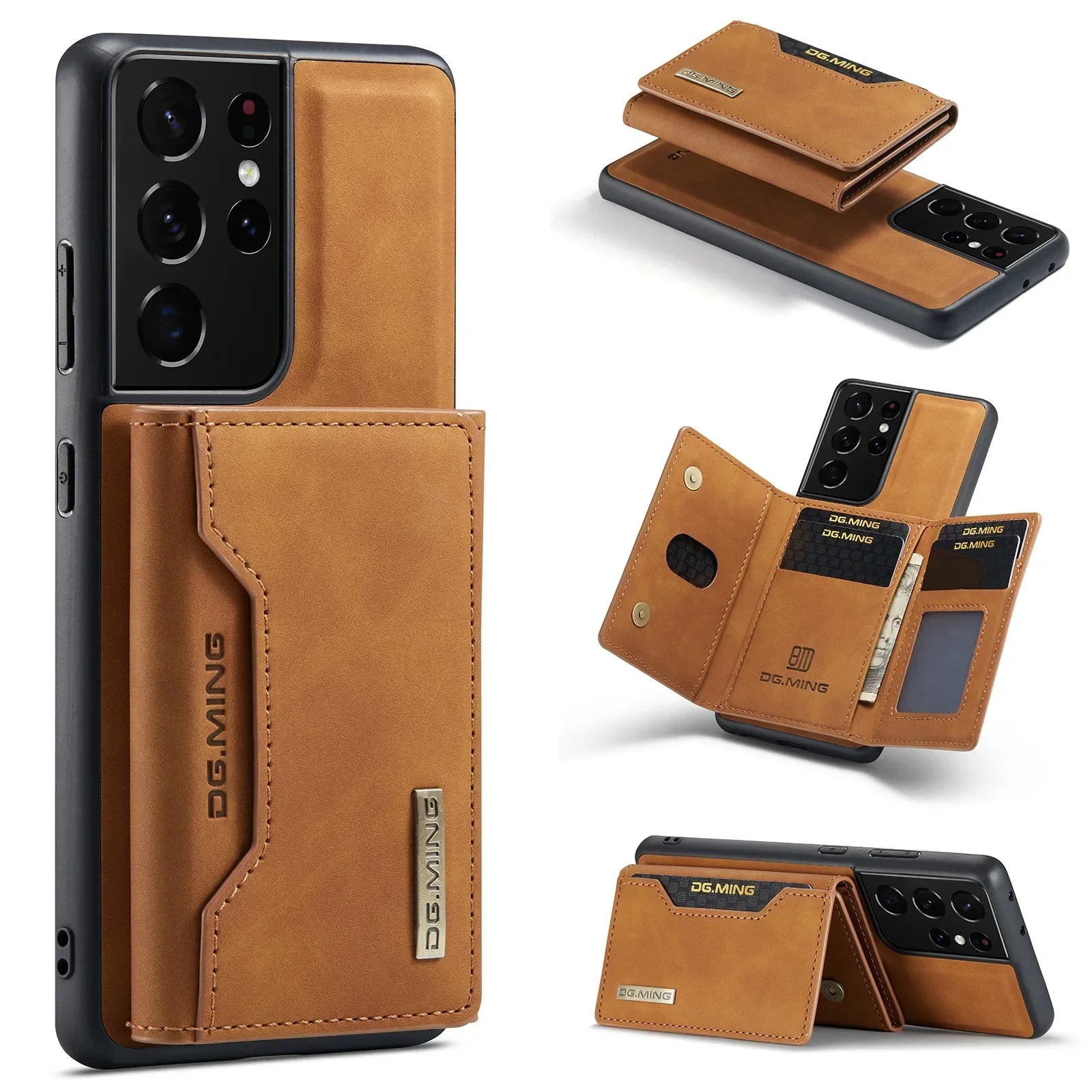 2 in 1 Leather Detachable Wallet Phone Case For Samsung Galaxy S22 S23 S24 S25 S26 Ultra S24 Plus Z Fold 7 6 5 4 3 Cover