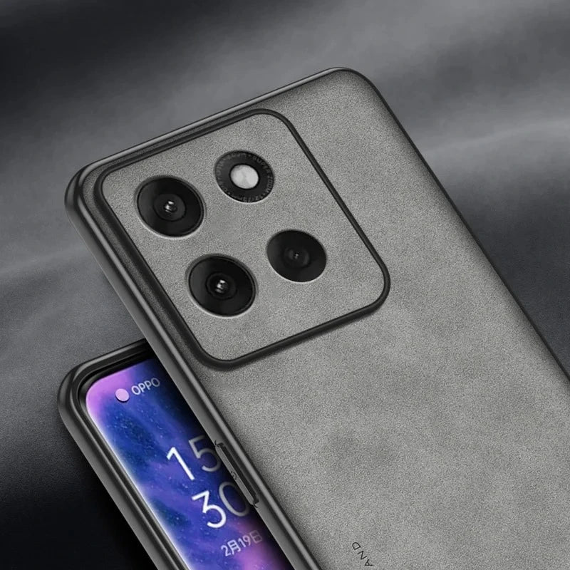 EUCAGR For Motorola Moto G56 G67Power G77 Sheepskin PU Leather Shockproof Silicone Phone Cases For Moto G06 G86 Back Cover Coque