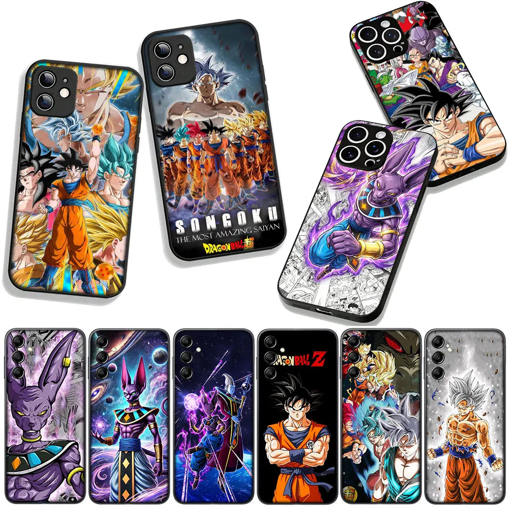 Whis Beerus Dragon Gokus Ball Super Phone Case for Samsung Galaxy S25 S24 S22 S23 FE Ultra Plus A56 A05 A06 A15 A16 A55 S7 Edge