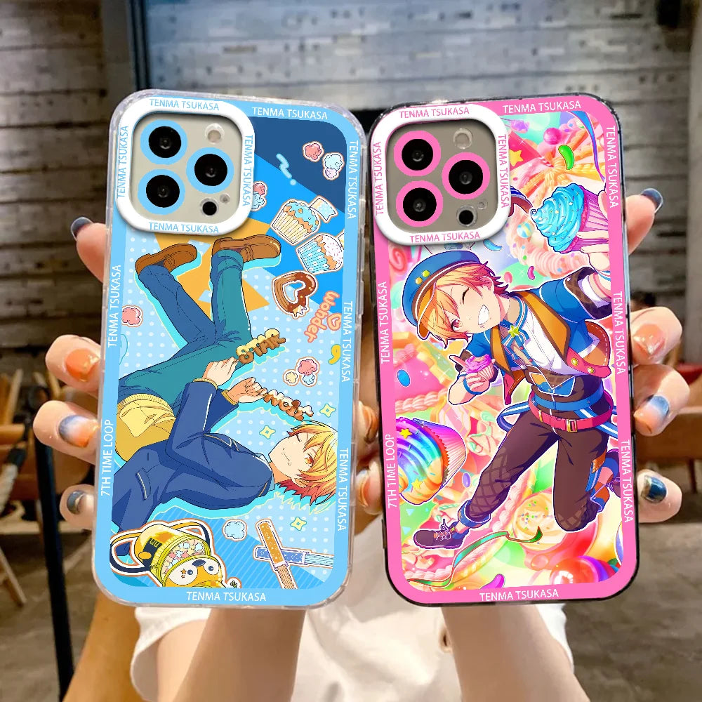 Singer Phone Case For Samsung Galaxy S25 Ultra S24 FE S23 S22 Plus Clear Shockproof  T-tenma Tsukasa  Soft Bumper