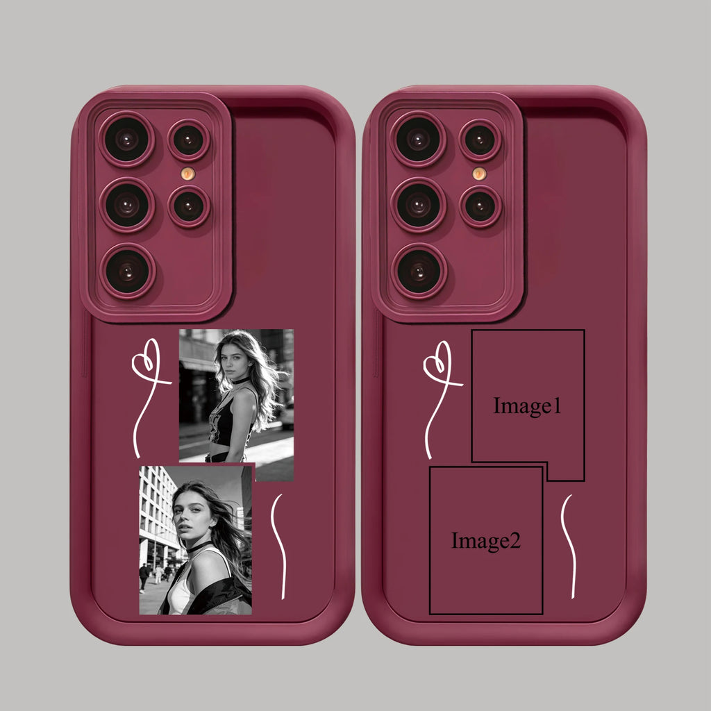 Custom Photos Convert to Black and White Photo Phone Case for Samsung Galaxy S26 S25 S24 S23 S22 S21 S20 Ultra Plus FE A56 5G