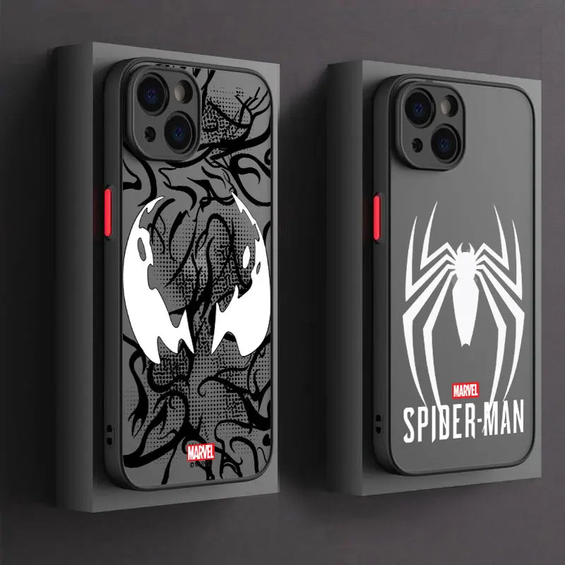 Marvel Hero Spiderman Venom Cool Phone Case For iPhone 17 16 15 Pro Max Case 14 13 12 11 Pro Max 16e 17e Air XR X 7 8 Plus Cover