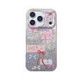 Cute Colorful Bowknot Print Foil Pattern Phone Case for iPhone 17promax 14 15 16 Pro Max 17Pro Shockproof Protective Cover Funda