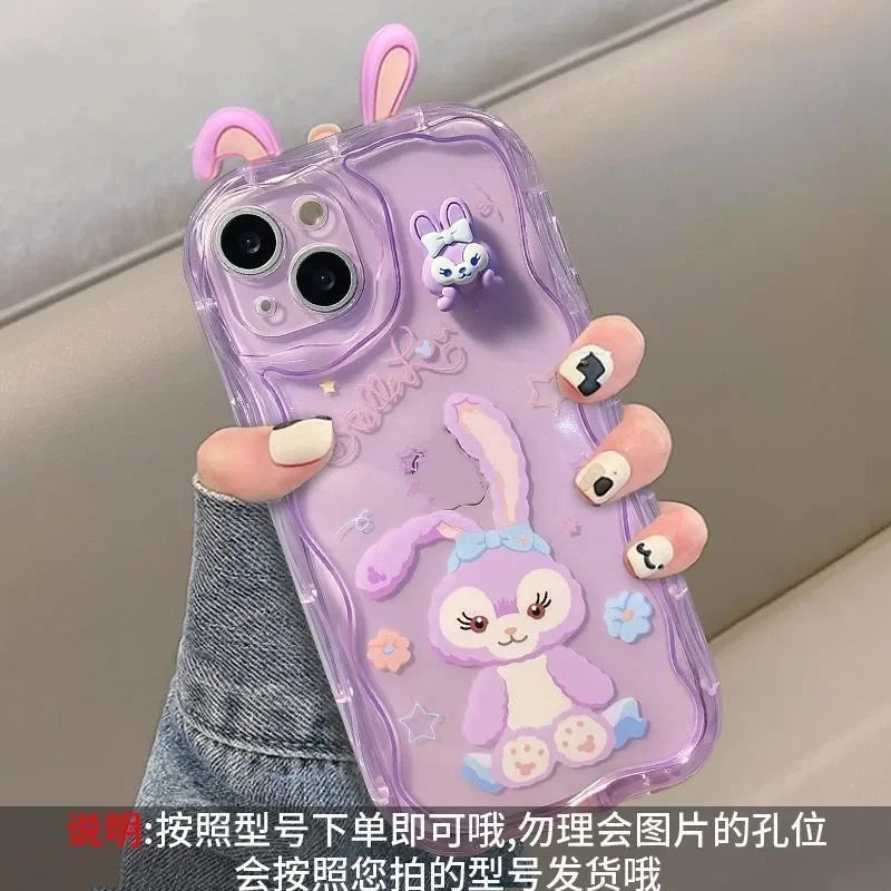 3D Ears Disney LinaBell StellaLou Chain Cover For OPPO Realme C85 Pro C83 C65 C67 16 15 14 13 Pro C55 C35 C71 C65 C63 5G Case