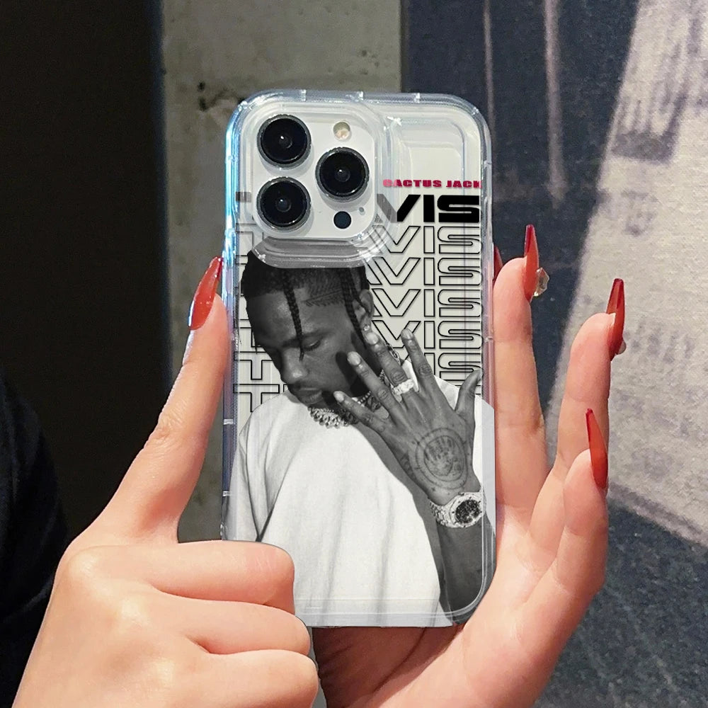 T-Travis S-Scott Cactus Jack Phone Case for Apple iPhone 17 Air 16 15 14 Plus 13 12 11 Pro Max Airbag Anti Drop Cover