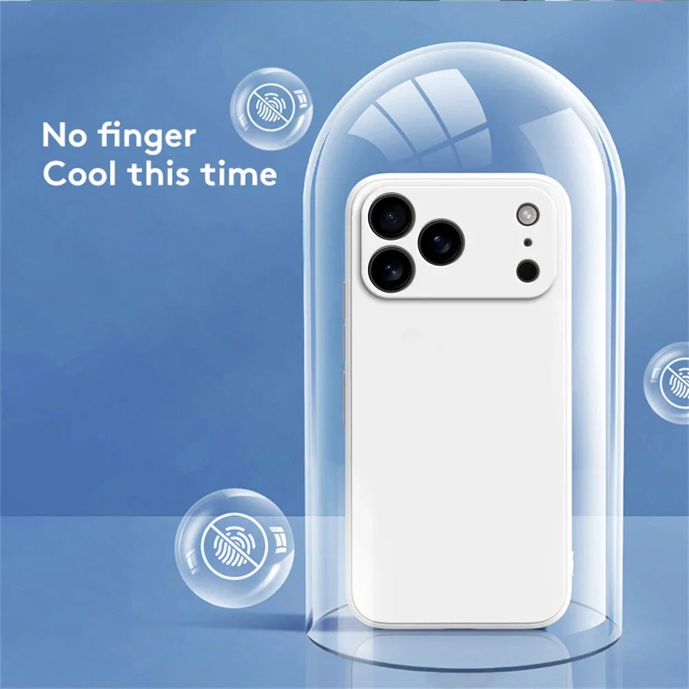 Original Liquid Silicone Phone Case for iPhone 17 Pro Max 16 15 14 13 12 Pro Max Plus 17Air 17Pro 16e Lens Protection Soft Cover