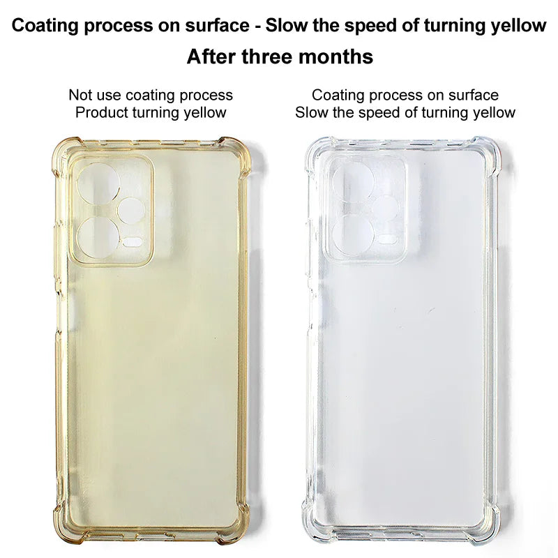IMAK Airbag 360 Protect For Samsung Galaxy S25 Ultra,S25 Edge,S25 Plus Clear Shockproof Soft Gel TPU Back Cover Case Crystal