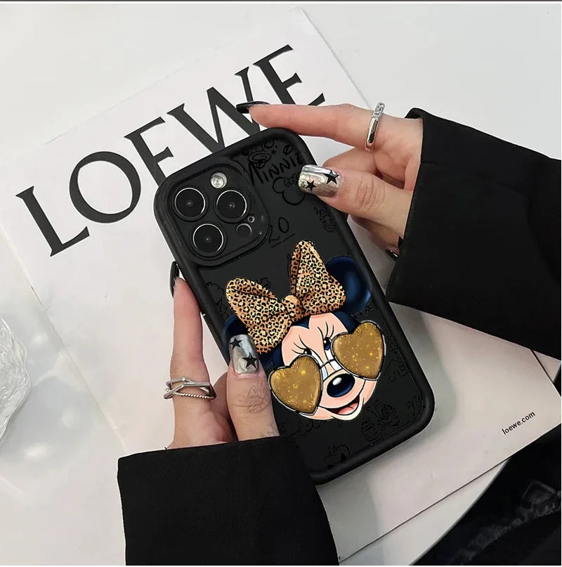 Disney Cartoon Minnie Mouse Case For OPPO A6S A6X A5X A3X A6 A5 A3 Pro Reno 15F 15 14 Pro 13 13F 12F 11F 12 11 Pro Plus 5G Cover