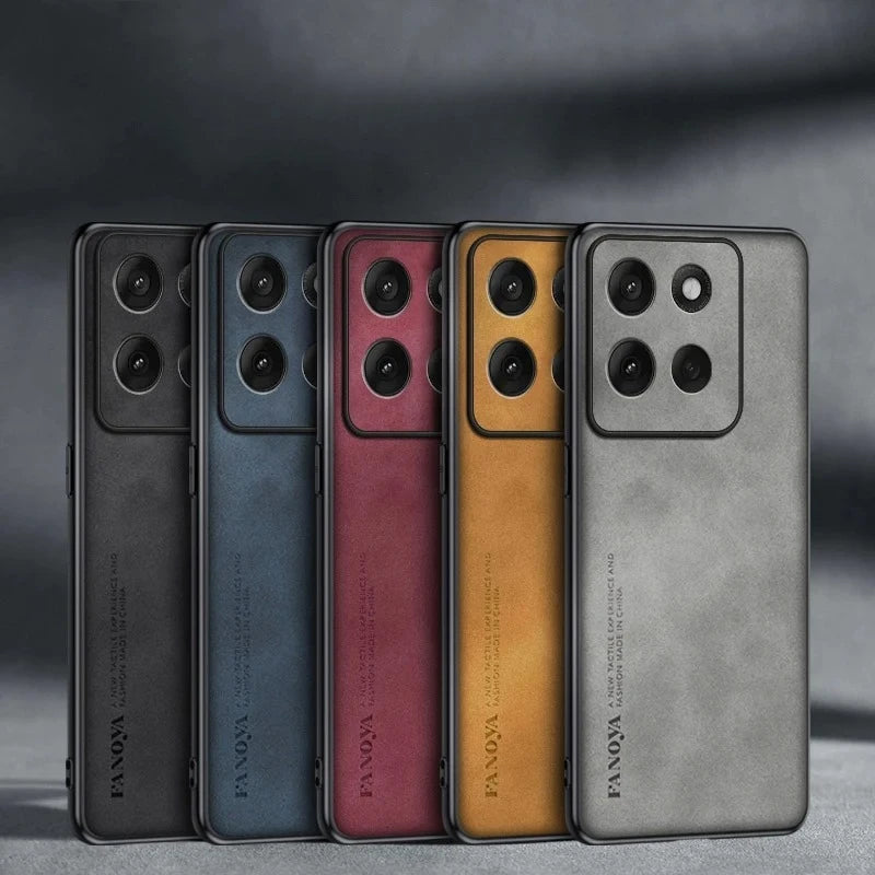 EUCAGR For Motorola Moto G56 G67Power G77 Sheepskin PU Leather Shockproof Silicone Phone Cases For Moto G06 G86 Back Cover Coque