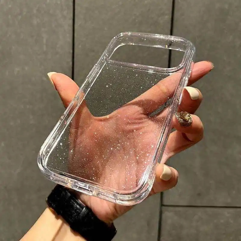 Luxury Bling Glitter Clear Case For iPhone 17 Air 16 15 14 13 12 11 ProMax 7 8 Plus X XS XR SE Shockproof Transparent Soft Cover