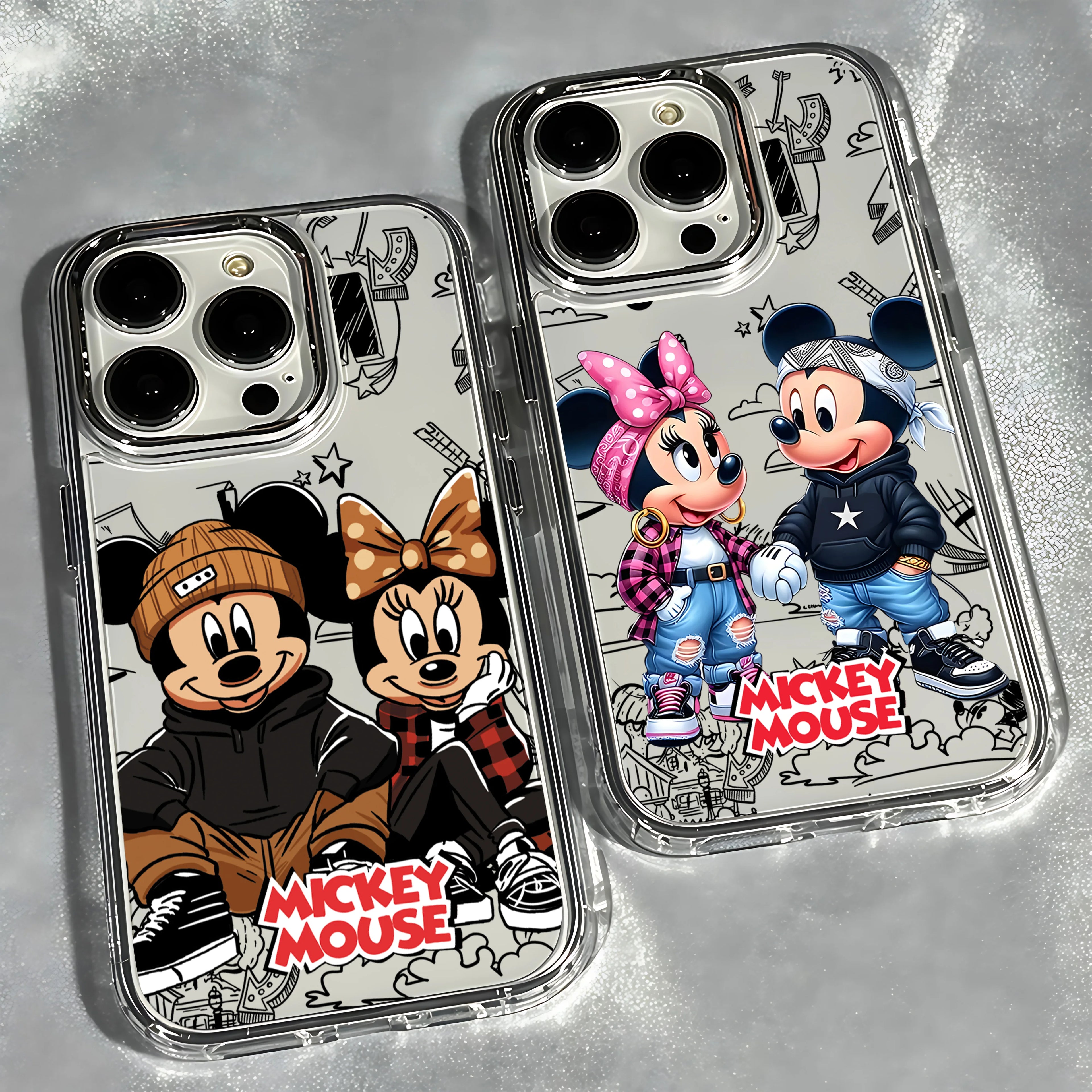 Mickey & Minnie Phone Case for Huawei Honor Magic X9d X8c 200 90 X7a X8a X8b X6a Lite 4G 5G Transparent Cover