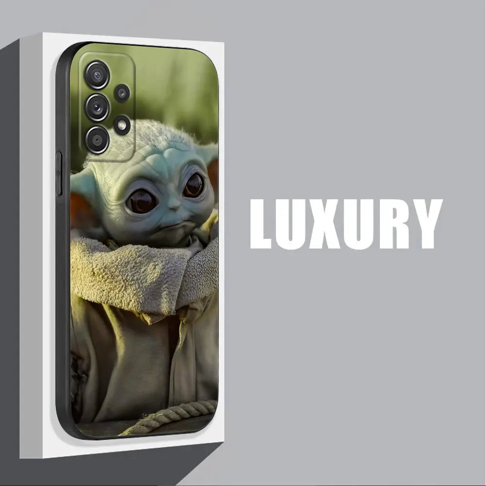 Yodas Groots Baby Phone Case For Samsung Galaxy A17 A57 A37 A07 A55 A54 A34 A35 A25 A15 A56 A36 A26 A16 A06 Silicone Cover Shell