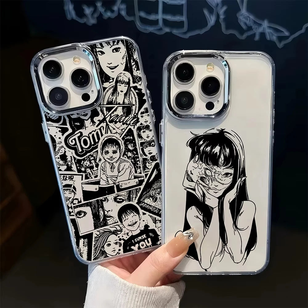 New comics Junji Ito horror Hot Anime Phone Case For iPhone 17 Air 16 e 15 14 13 12 11 Pro Max Plus SE 2020 2022 Soft Cover