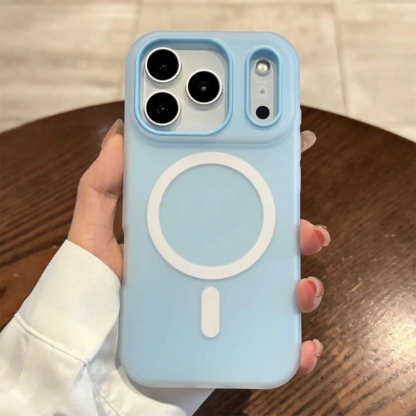 2 IN 1 Luxury For Magsafe Wireless Charge Case for iPhone 12 13 14 15 16 17 Pro Max Plus Magnetic Candy Color Clear Matte Cover