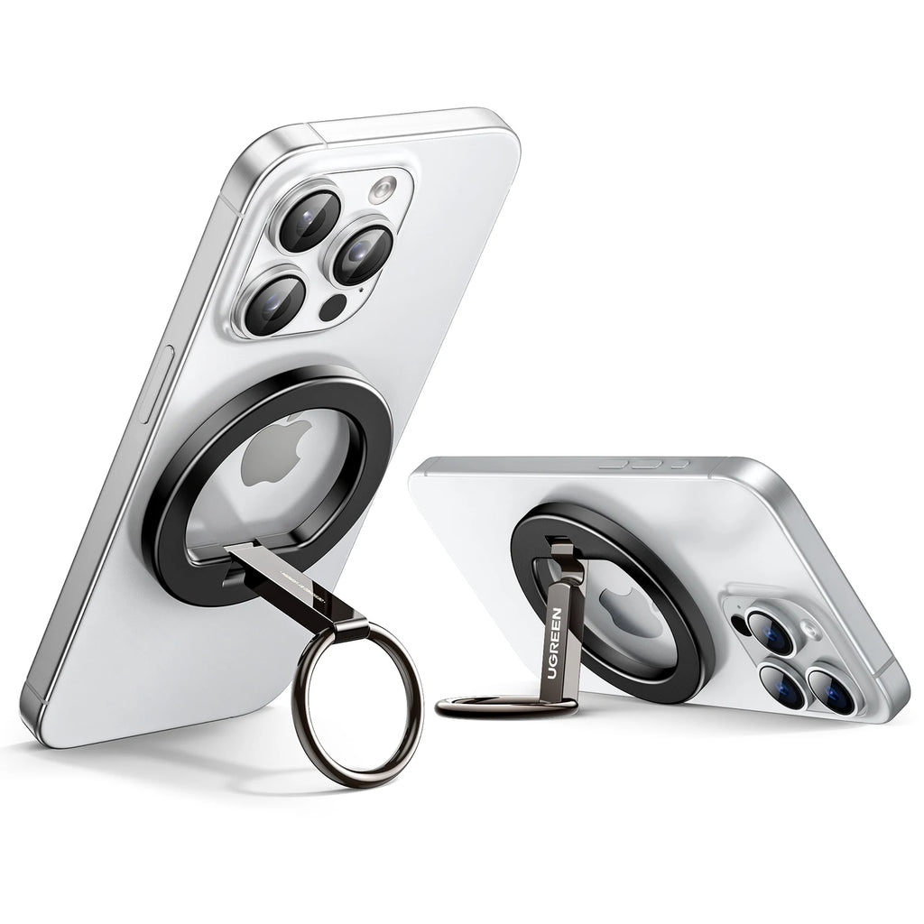 UGREEN Magnetic Phone Ring Holder Aluminum 360°Rotation Phone Stand For Strong Magsafe iPhone 15 14 13 Pro Xiaomi Samsung Huawei