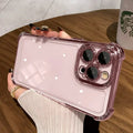 Phone Case For Xiaomi Note 15 14 13 Pro Plus 5G 12 11 4G Redmi 15C 15 14C 12C Small Flower Candy Plating Corner Clear TPU Cover