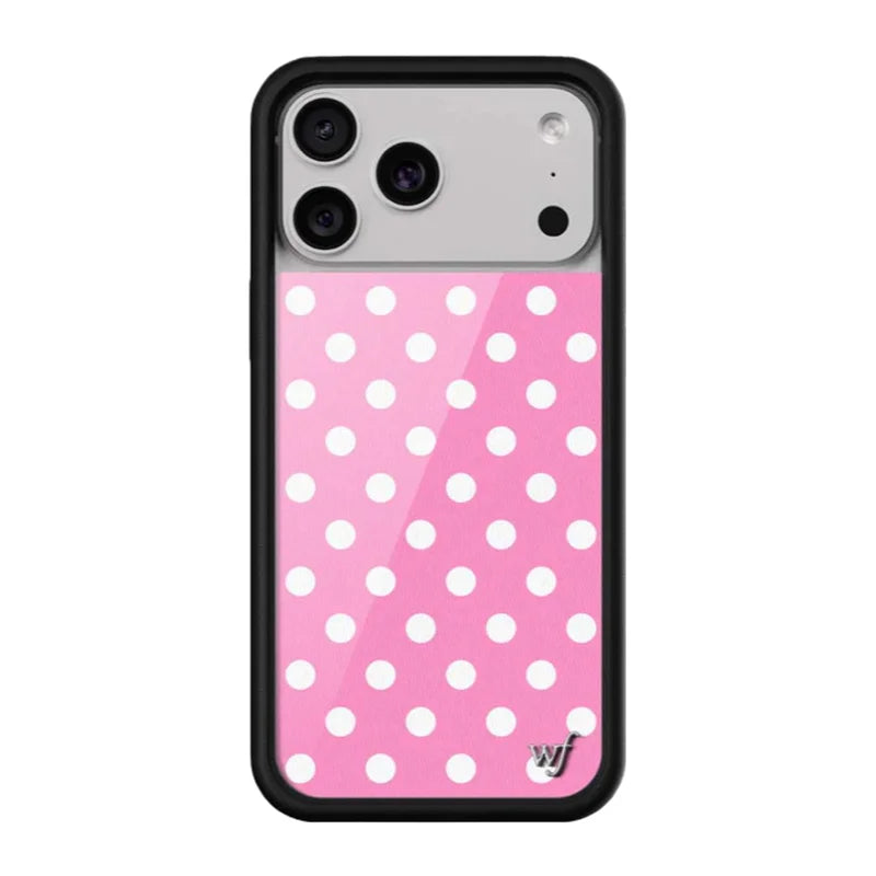 Wildflower 3D Cute Black white brown yellow Polka Dots wf Phone case For iPhone 13 12 14 15 16 17 Pro Max Plus Wave point Cover﻿
