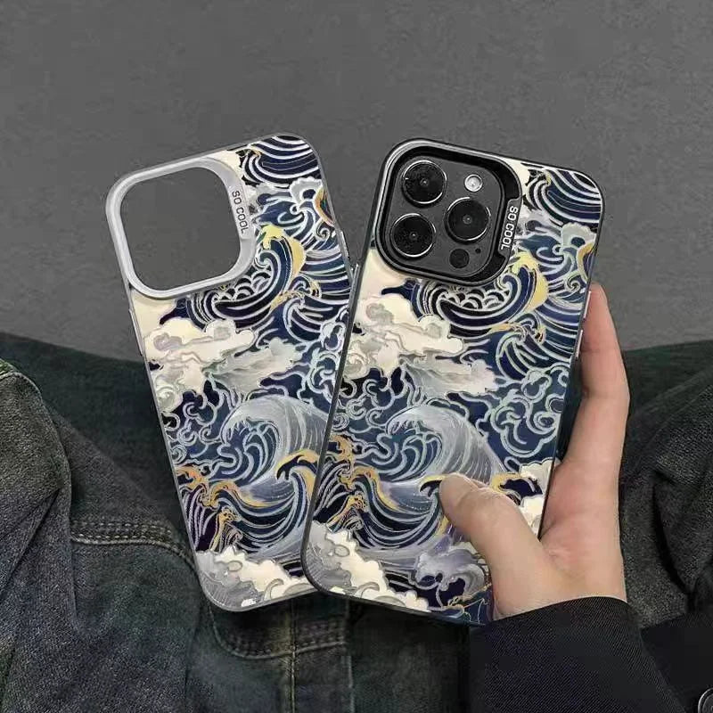 Japanese Waves Matte Phone Case for Huawei Honor X9d X6c X7d 400 200 90 X6b X7a X9a X5 X8a X9b X7b X9C X5C Smart Lite 4G 5G