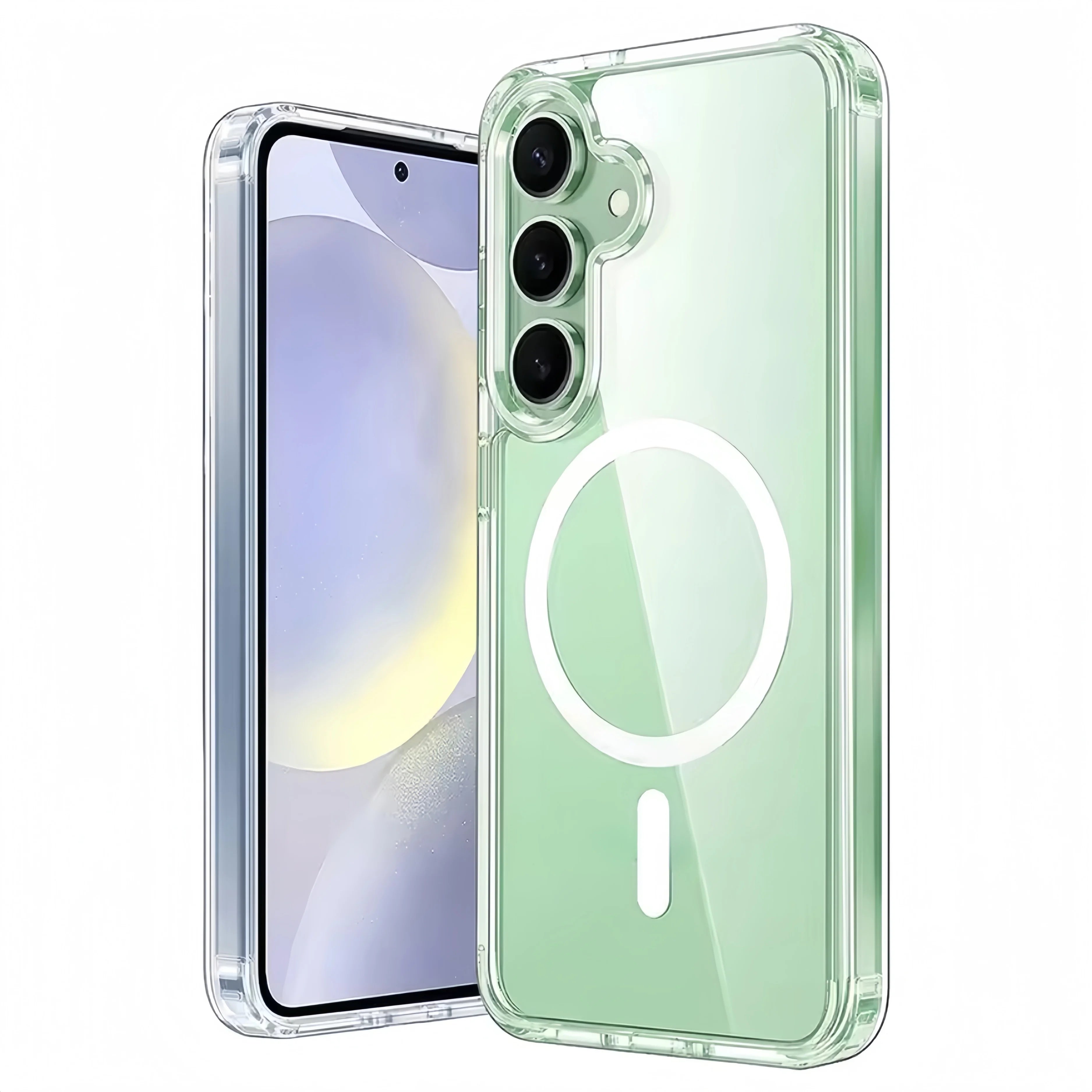 Transparent Anti-Yellowing Magnetic for Samsung Galaxy S26 Ultra/S26+/S26/S25FE Case Shockproof Protective Phone Case, Clear