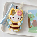 For iPhone 14 15 16 17 Pro Max 4 4S 5 5S SE 7 8 Plus X XS XR 11 12 13 Mini Lovely Flower Bee 3D Cartoon Silicone Phone Case