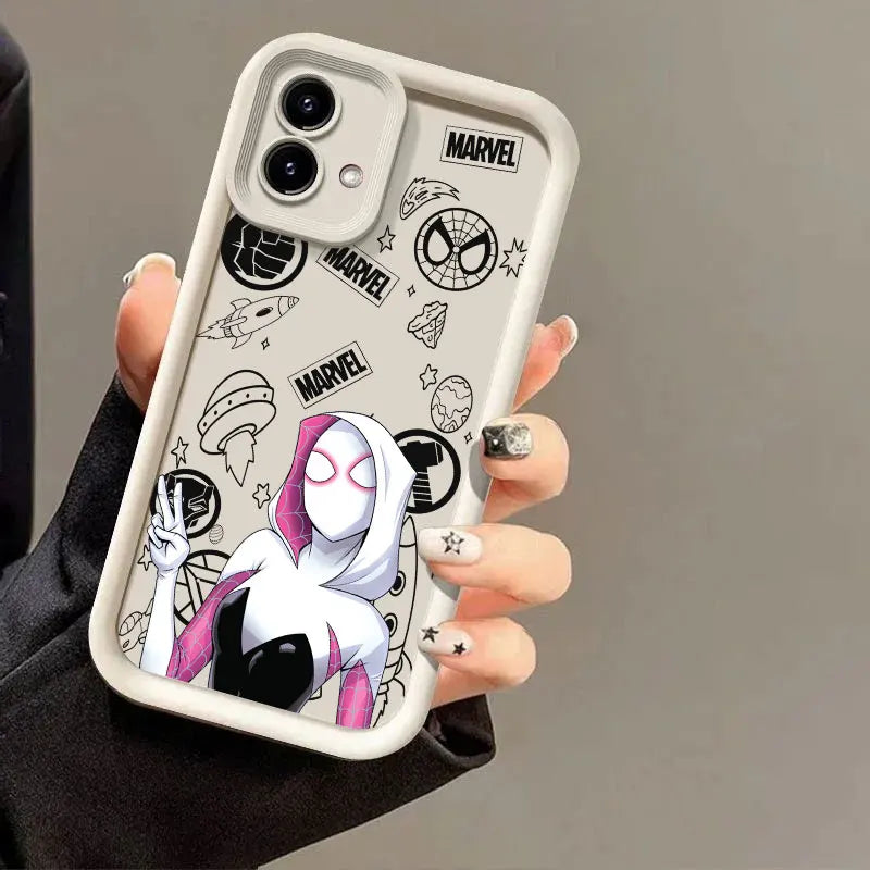 Marvel Ironman Captain America Phone Case for Motorola Edge 70 60 Fusion 50 Pro 40 Neo G06 G56 G86 G85 G84 G75 G53 G52 G30 Cover