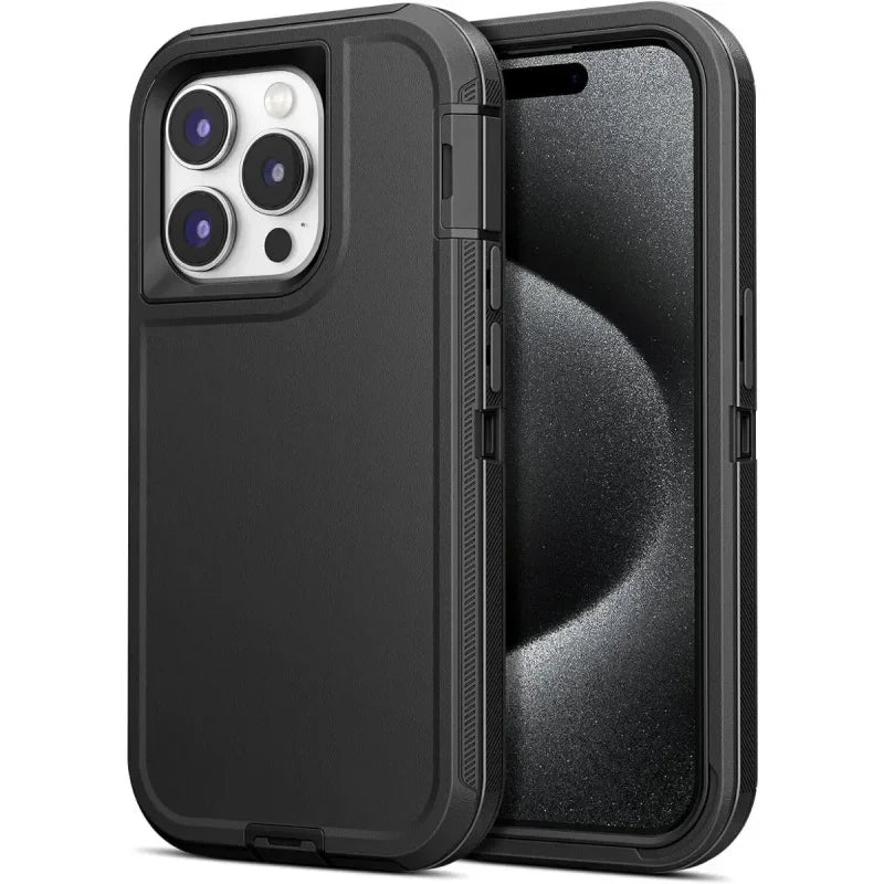 3IN1 Heavy Duty Military Dustproof Phone Case For iPhone 17 16E 15 16 14 Plus 13 12 MINI 11 17 Pro Max 17 Air Protection Cover