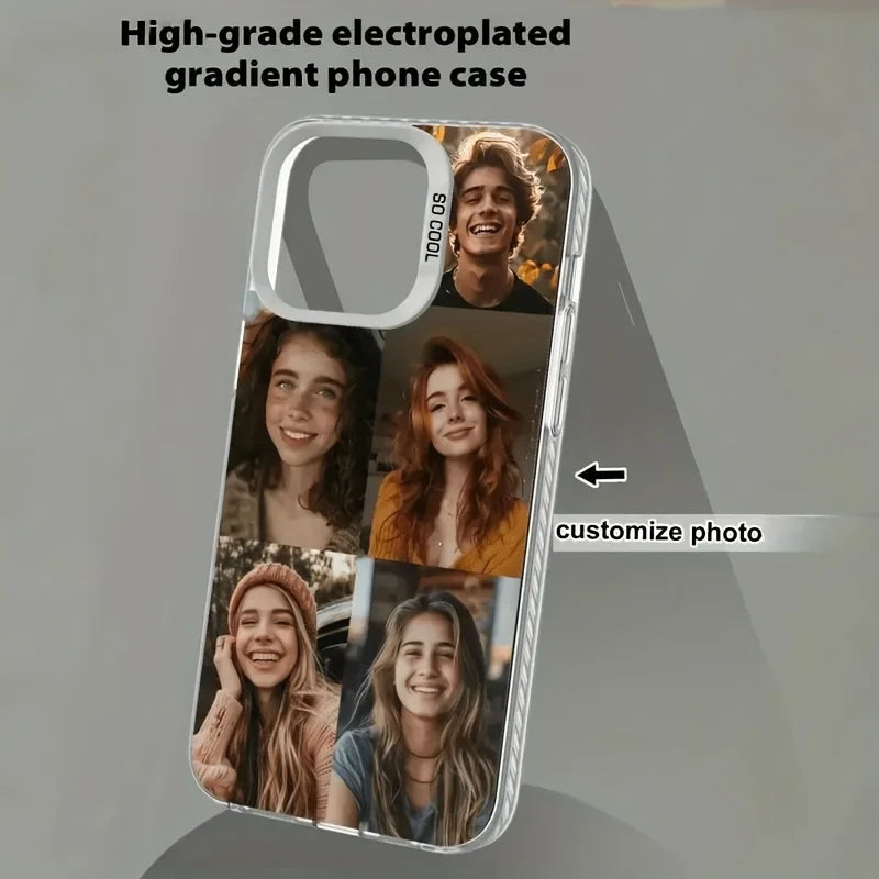 Personalization Custom Multi Photo IMD Phone Case For iPhone 16 15 14 13 12 11 Pro Xs Max X XR Mini 16e 7 8 Plus SE 2020 2022