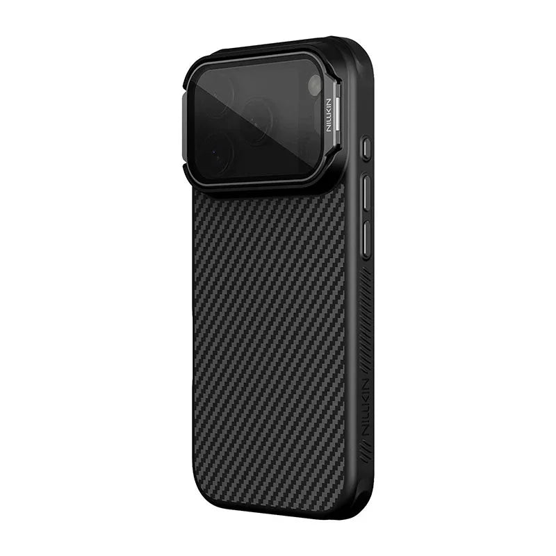 Nillkin For Magsafe iPhone 17 Pro/Pro Max Aramid Fiber Case With Lens Protection Kickstand For iPhone 17 Pro Magnetic Phone Case