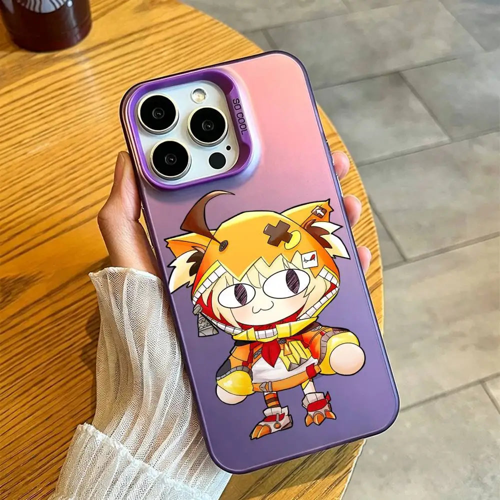 Gigi Murin hololive Phone Case For iPhone 17,16,15,14,13,12,11 Plus,Pro Max,XS,Colorful Silver Purple Cover