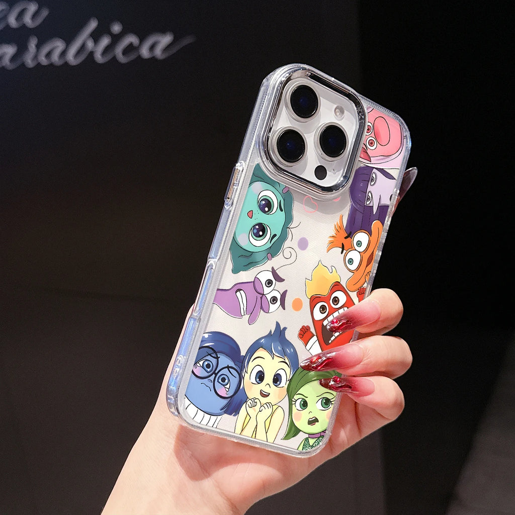 Inside-Out II Luxury Phone Case for iPhone 17 Air 16 15 14 11 Pro Max 16 15 Plus X Xs 8 7 Soft Protective Cover Cases