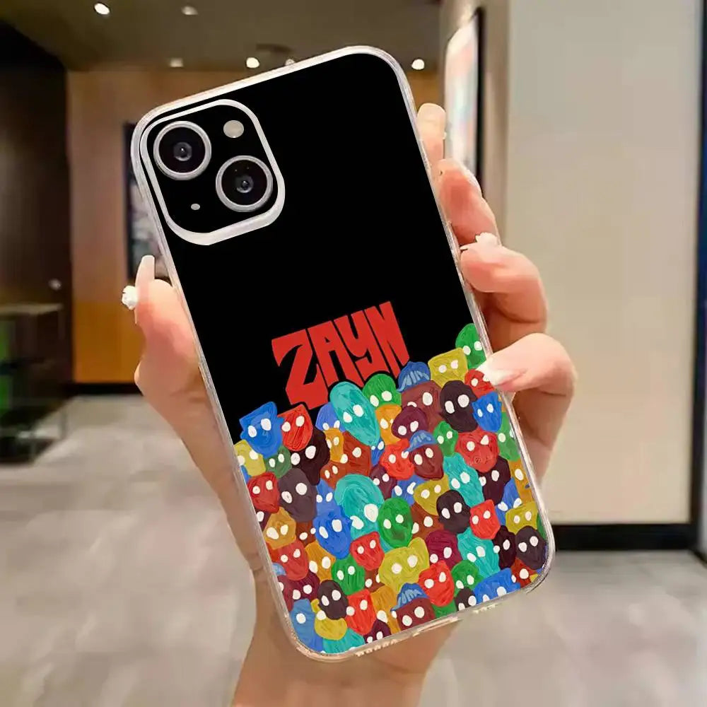 Singer Zayn Malik Phone Case Transparent IMD For IPhone 17 16 15 14 13 12 11 PRO MAX PLUS Mini Soft Cover