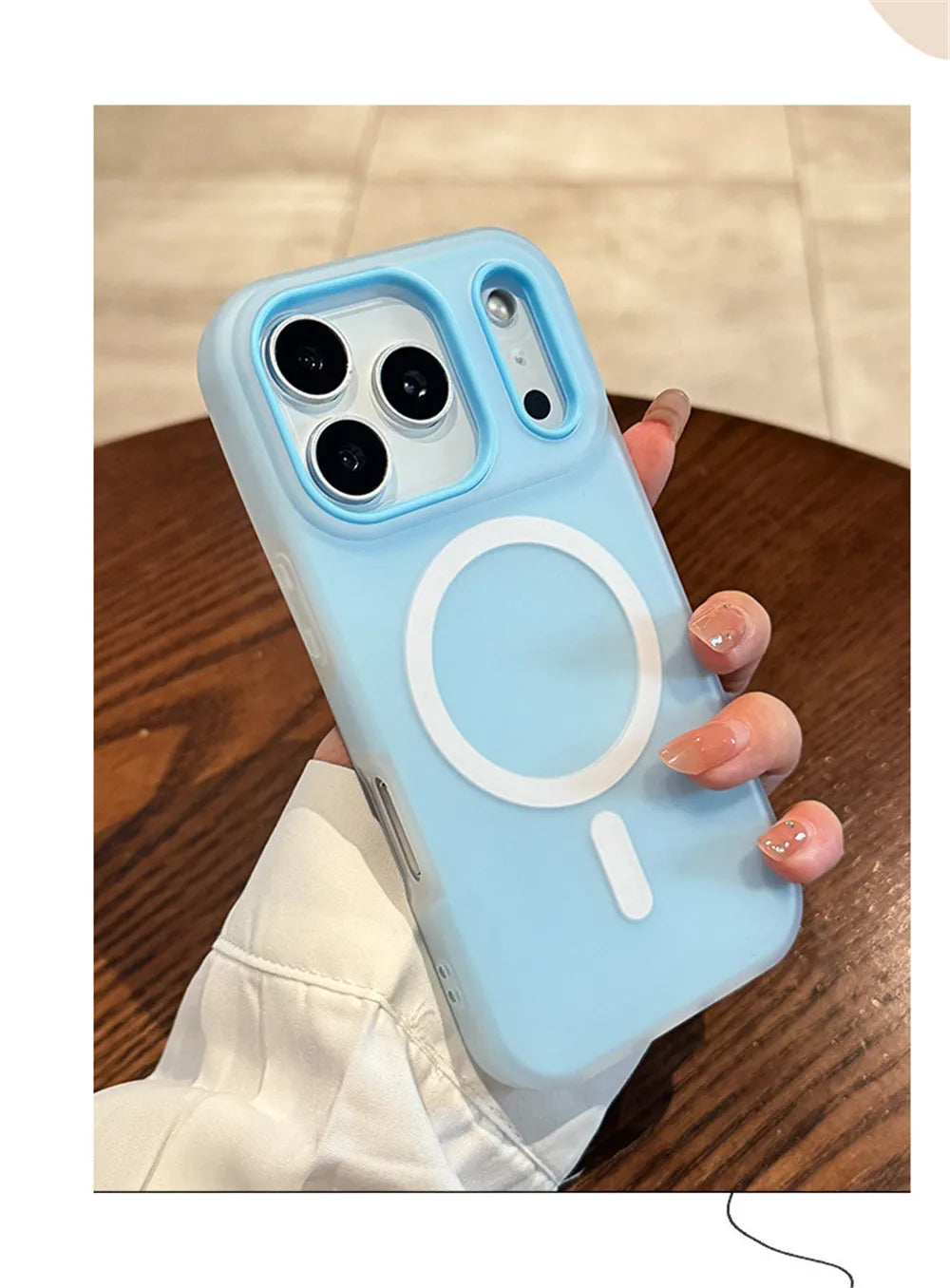 2 IN 1 Luxury For Magsafe Wireless Charge Case for iPhone 12 13 14 15 16 17 Pro Max Plus Magnetic Candy Color Clear Matte Cover