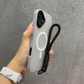 Luxury Soft With lanyard Silicone For Magsafe Case for iPhone 17 16 15 14 Plus 13 12 11 Pro Max Wireless Charge Magnetic Cover