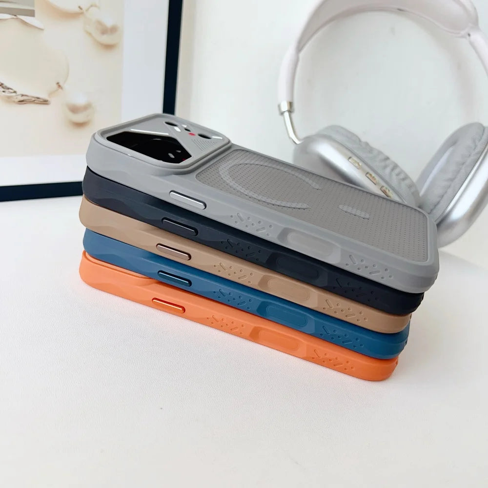 17pro max for Magsafe Case Luxury Micropore Slim Case for IPhone 17 16 15 14 13 Pro Max Plus 12 11 Shockproof Magnetic Cover