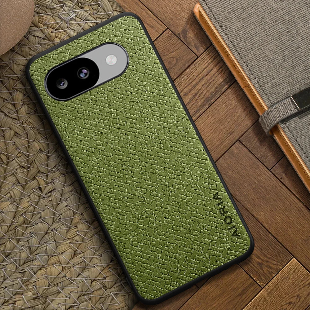 Suitable for Google Pixel 10A Pro Pixel 9 Pro XL bamboo woven texture pattern design simple phone case for Google Pixel 9A