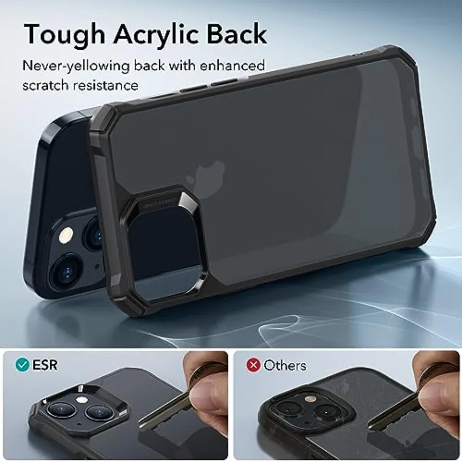 for iPhone 15 Case, Military-Grade Protection with Shock-Absorbing Corners, Scratch-Resistant and Anti-Yellowing Acrylic Back,