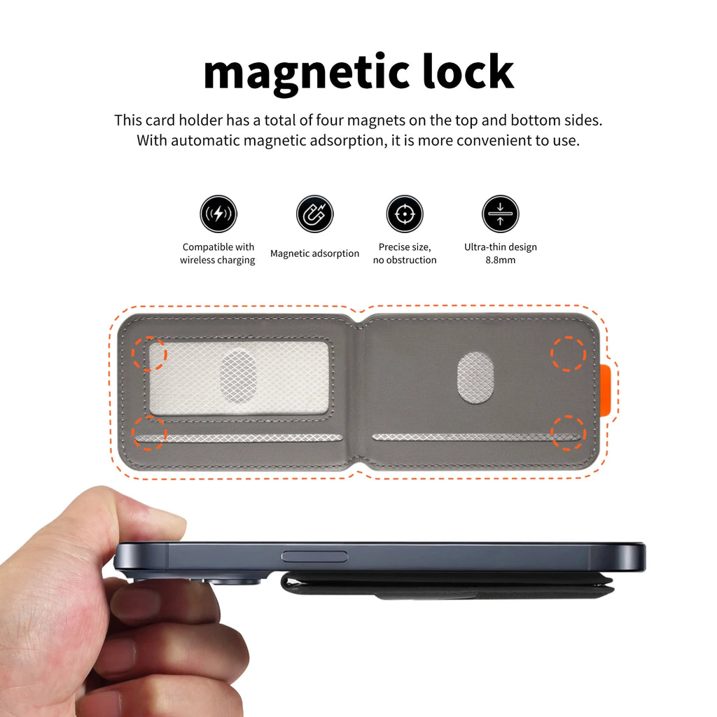 2 In 1 Detachable Magnetic Leather Case for IPhone 17 16 Pro Max 15 14 13 Wallet Cover Cards Holder Pocket