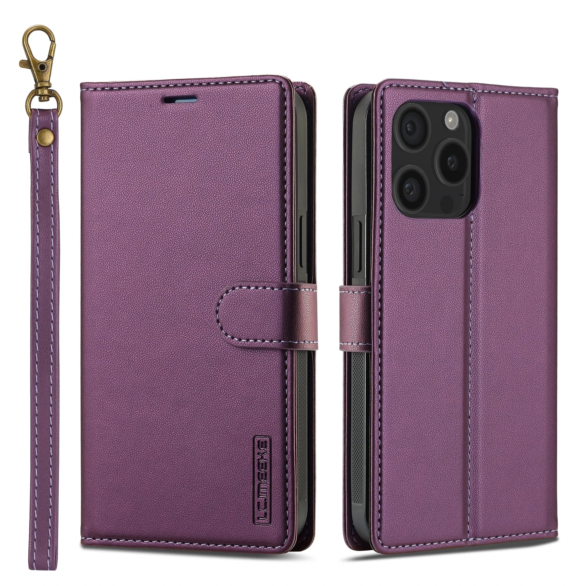 2 in 1 Removable Flip Leather Case For iPhone 17 Air 16 Pro Max 15 14 13 12 11 Pro XS Max XR 7 8 Plus SE Magnetic Wallet Cover