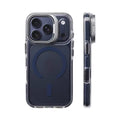 for Magsafe Hit Frame Magnetic Clear Case For iPhone Air 17 Pro Max 17p 16 15 14 Pro Alloy Bracket Stand Anti-Drop Bumper Cover