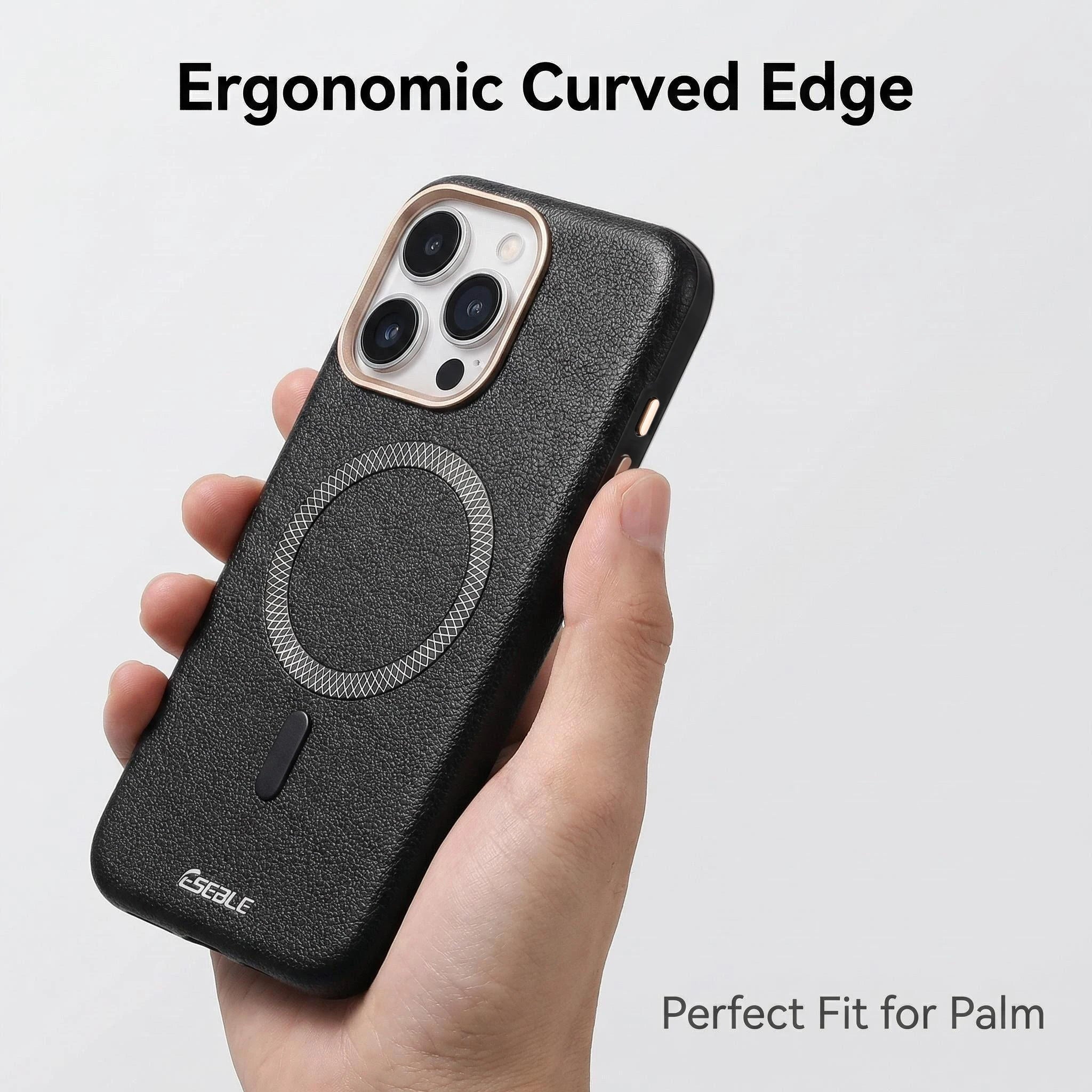 Eseble Magnetic Absorption Phone Case for iPhone 17/16/15/14/13 pro Max plus Lightweight TPU Full Coverage Anti-Fall