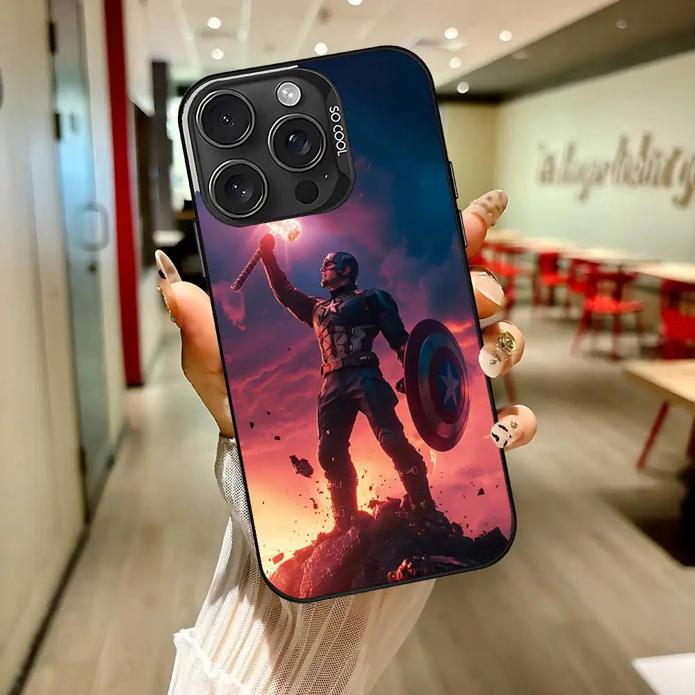 Cool-C-Captain-A-America-s Phone Case For IPhone 17 16 15 11 12 13 14 Pro Max 16 Plus 12 Mini 7 8 XR XS 15Pro MAX Cove