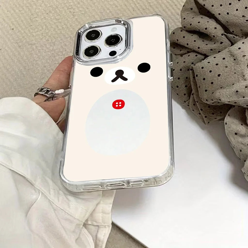 Cute Rilakkuma Bear Phone Case for Huawei Honor Magic X9d X8c 200 90 X7a X8a X8b X6a Lite 4G 5G Transparent Cover
