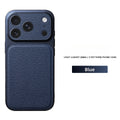 Solid Color Lychee Grain Leather Phone Case, Anti-Scratch & Shockproof Protective Cover for iPhone 17 Pro Max  16 15 14 13 Air