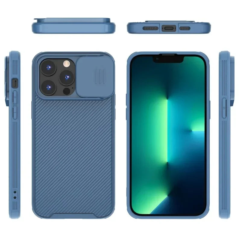 Magnetic Case For iPhone 17 16 16e 15 14 13 12 11 Pro Max Push window protection lens Cover