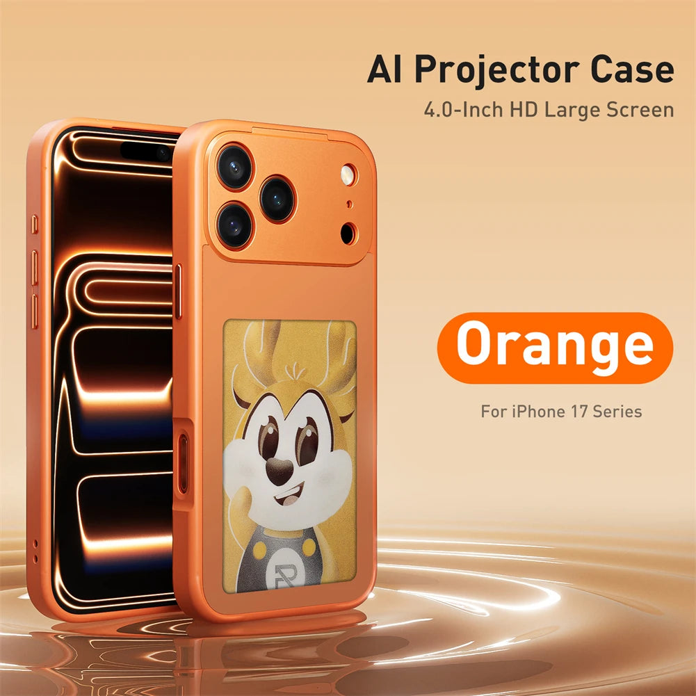 NFC Function AI Phone Cases For iPhone 17 Pro Max ink Screen DIY Luxury E ink Screen Display Customized Phone Case