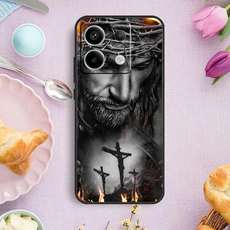 Virgin Mary And Jesus Case For Xiaomi Redmi Note 15 Pro Plus 10 11 12 13 14 Pro Cover For Redmi 14C 15C 12C 10C 13C